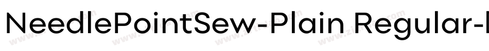 NeedlePointSew-Plain Regular字体转换